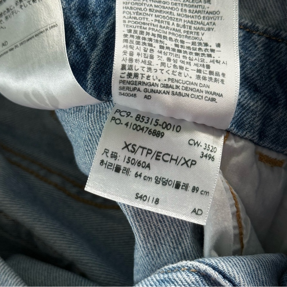 Levi Strauss distressed denim overalls purchased at Anthro - Picture 3 of 15